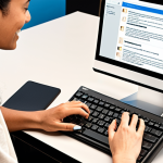 **

A diverse group of people, including someone using a screen reader and another using assistive keyboard navigation, collaborating on the design of a website interface. The focus is on empathy and inclusive design, showcasing a user-centered approach. Include elements of wireframing and user testing.

**