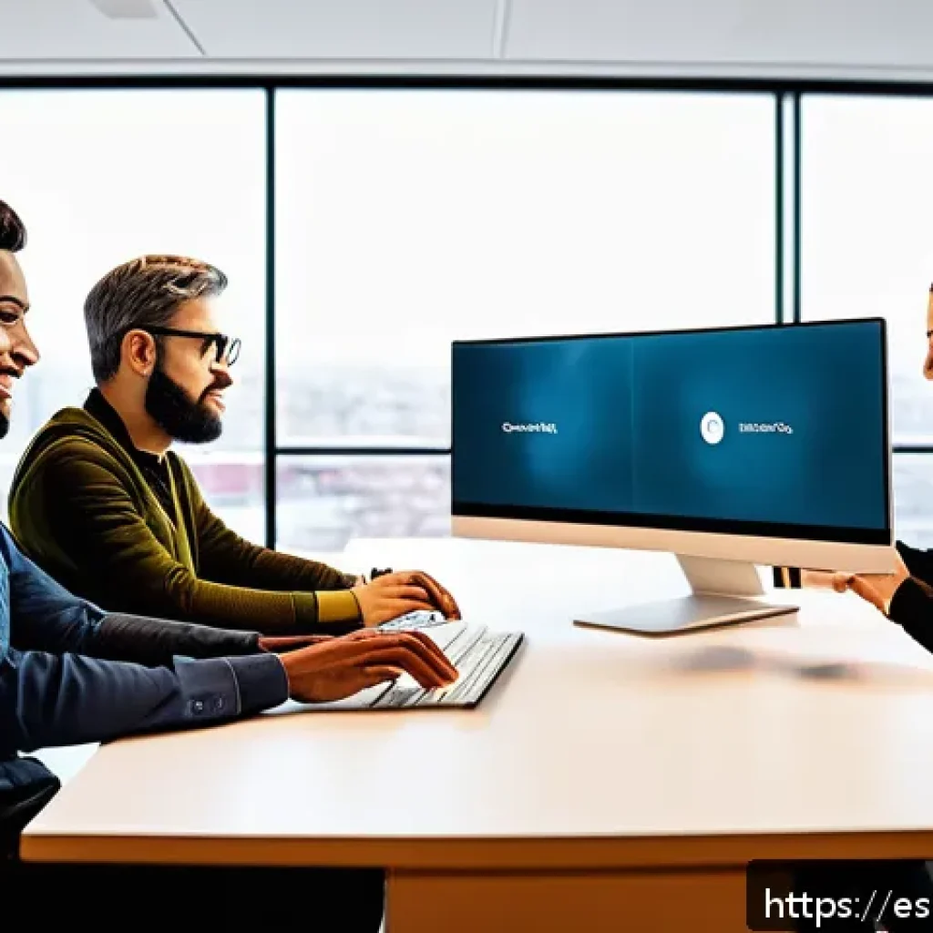 기술적 접근성 관련 최신 동향 및 트렌드 - A modern digital workspace scene showcasing a diverse group of people with different abilities colla...