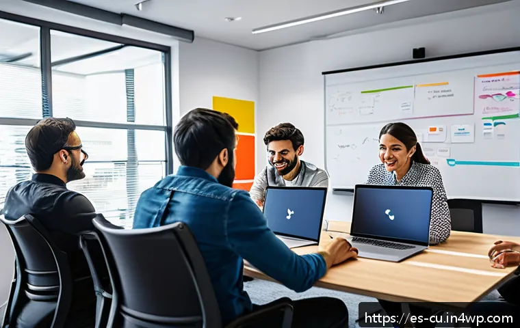 기술적 접근성 향상에 필요한 QA 프로세스 - A diverse group of Spanish-speaking software developers and accessibility experts collaborating in a...